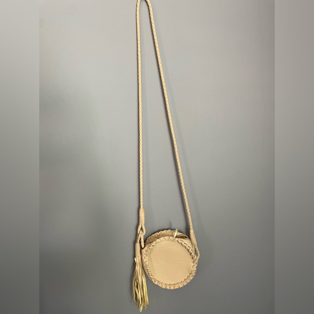 Boho chic round cross-body purse